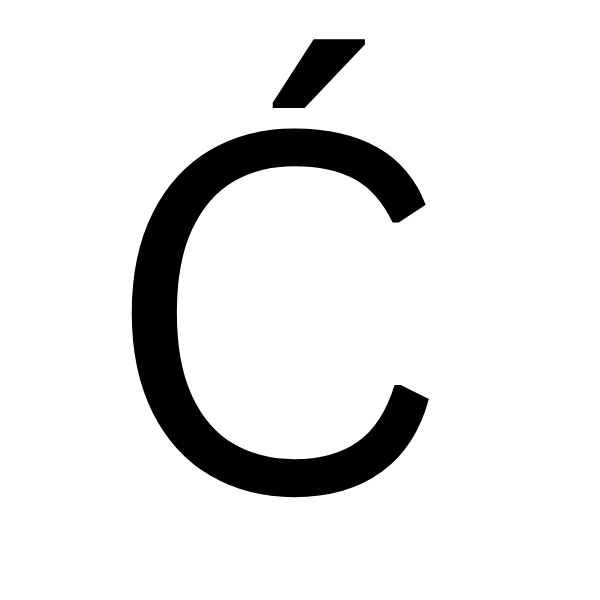 Letter Ć