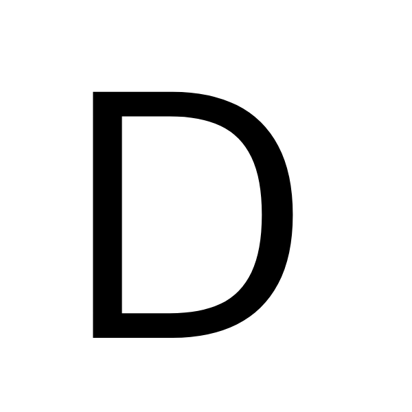 Letter D