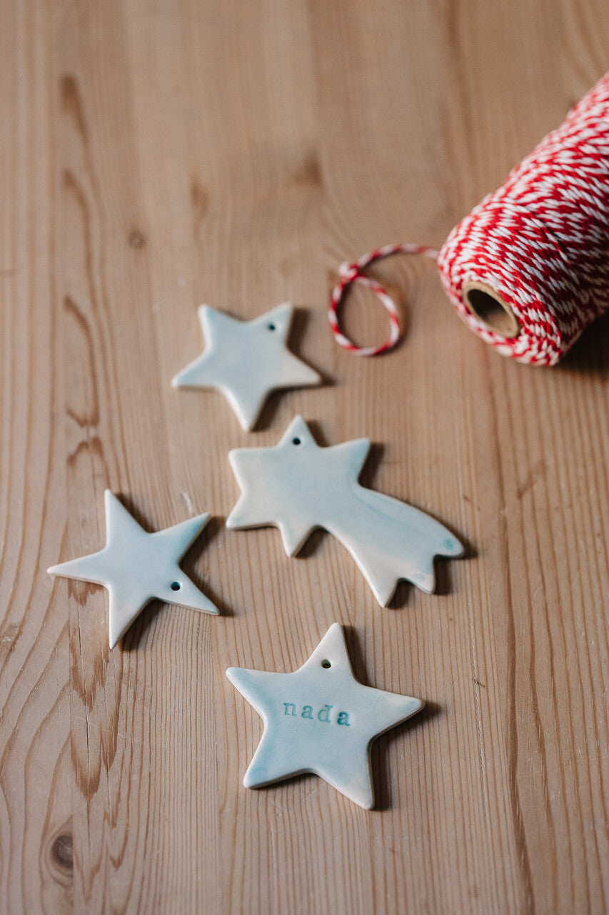 Set of Christmas Star Ornaments