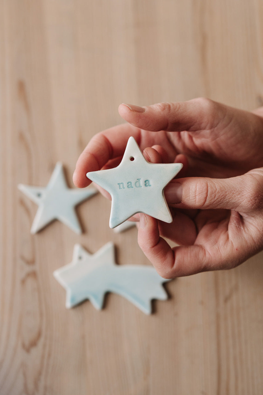 Set of Christmas Star Ornaments