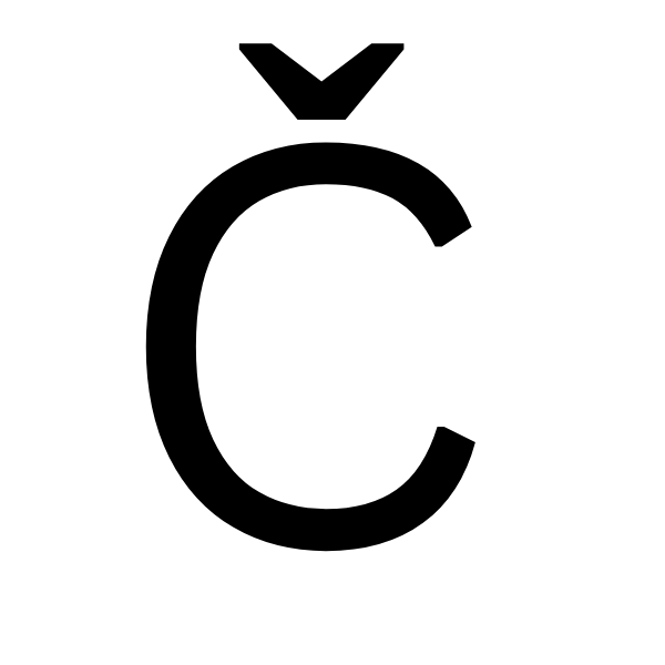 Letter Č