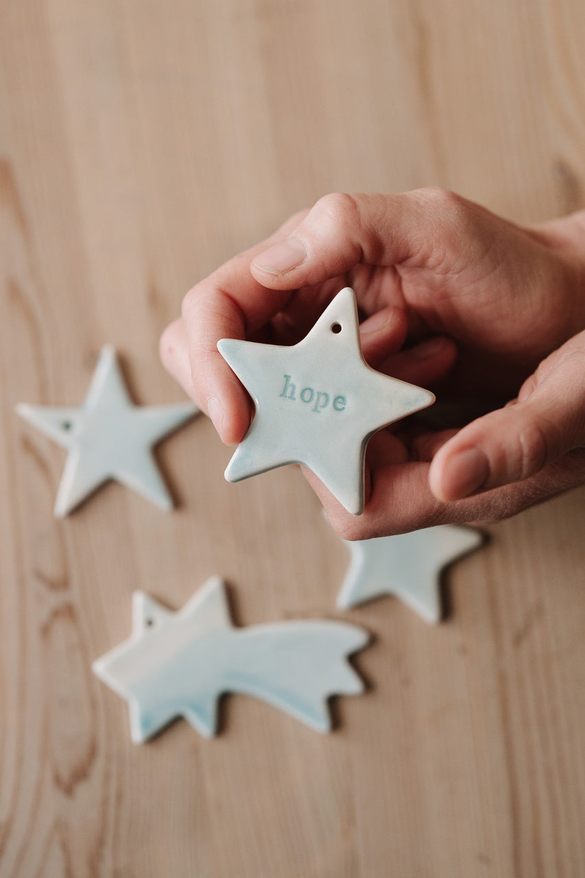 Set of Christmas Star Ornaments